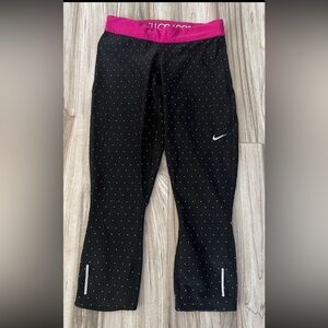 Nike crops cropped run leggings capris capri tights dri-fit woman’s size small